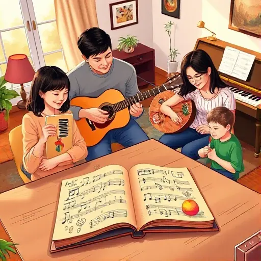 Создание семейного музыкального дневника для развития творческих навыков ребенка